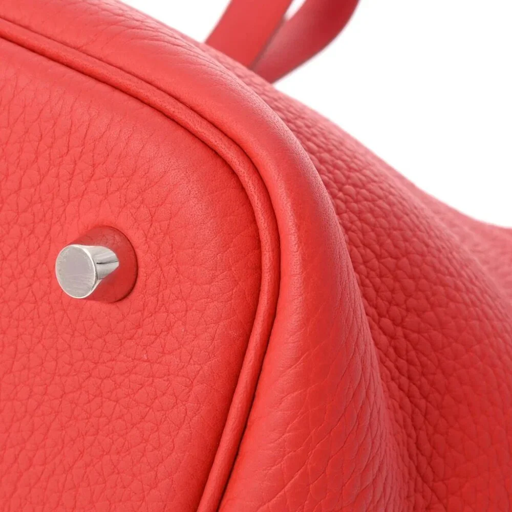 HERMES Picotan Lock MM Rouge casaque hand bag - Picture 3 of 12